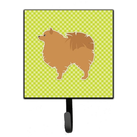 Micasa Pomeranian Checkerboard Green Leash or Key Holder MI230132